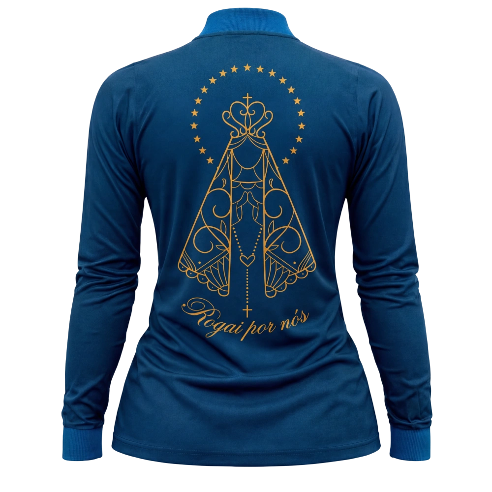Camisa Agro feminina Nossa Senhora com proteção solar Uv50+ - Imagem 2