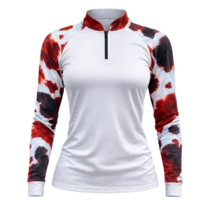Camisa Agro  Feminina Cow Print com proteção solar Uv50+