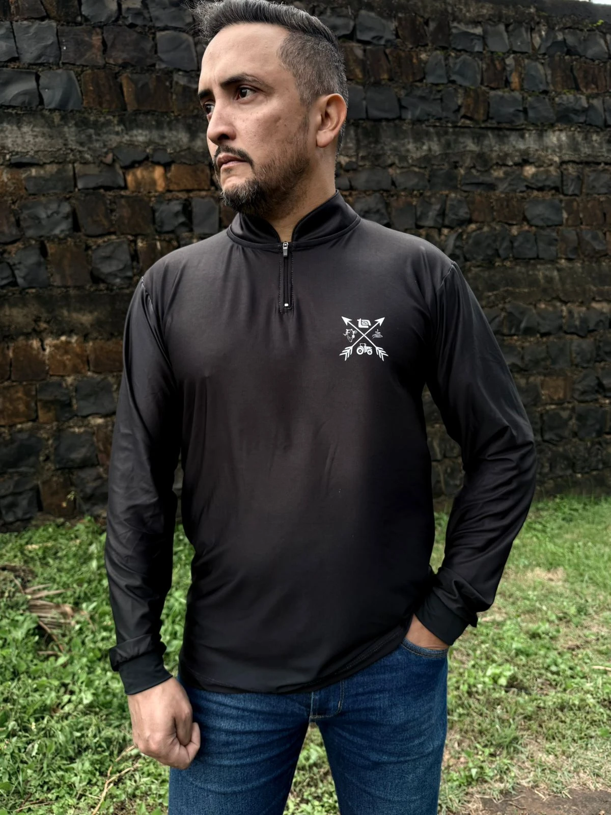 Camisa Masculina Black Collection Onyx - Com proteção solar Uv50+ - Imagem 3