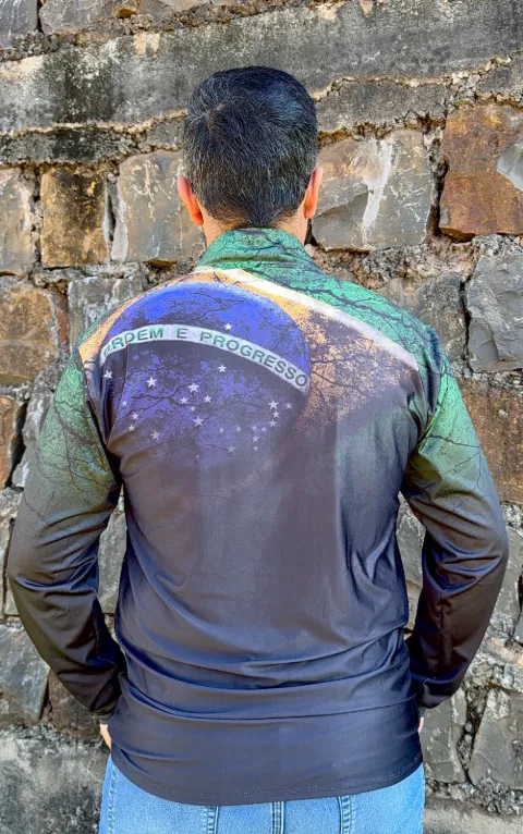 Camisa Masculina Brasil Raizes Brazil - Com proteção solar Uv50+ - Imagem 4