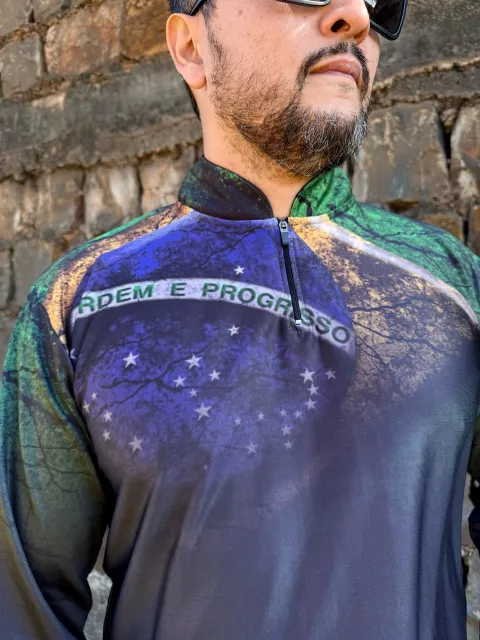 Camisa Masculina Brasil Raizes Brazil - Com proteção solar Uv50+ - Imagem 5